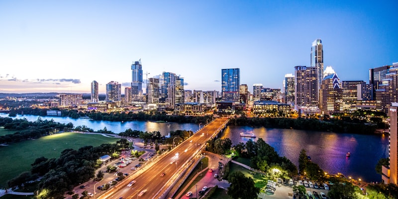 Hire vibe coders in Austin - Austin, Texas skyline and downtown cityscape