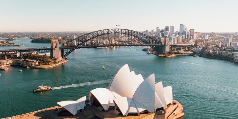 Hire vibe coders in Australia - Sydney Opera House and Harbour Bridge in Oceania